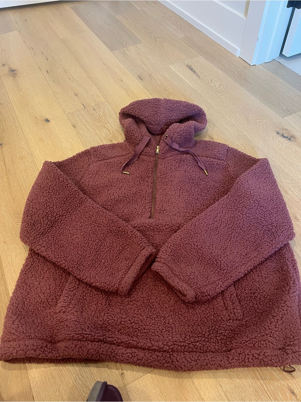 Old Navy Active Sherpa Hoodie in Mauve Pink